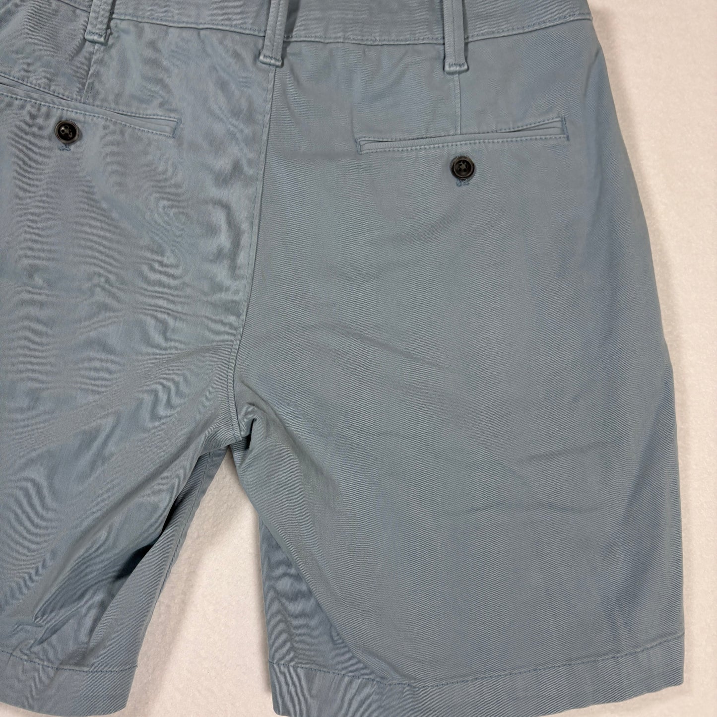 Express Shorts Mens 32 Blue Slim Fit Chino Casual Flat Front Summer Style