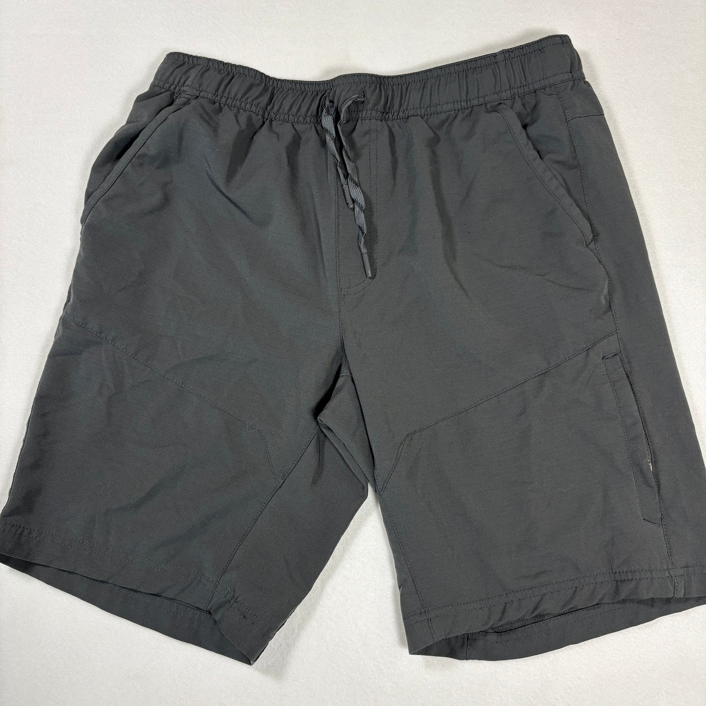 Gerry Shorts Mens Medium Gray Outdoor Hiking Trail Activewear Elastic Waist