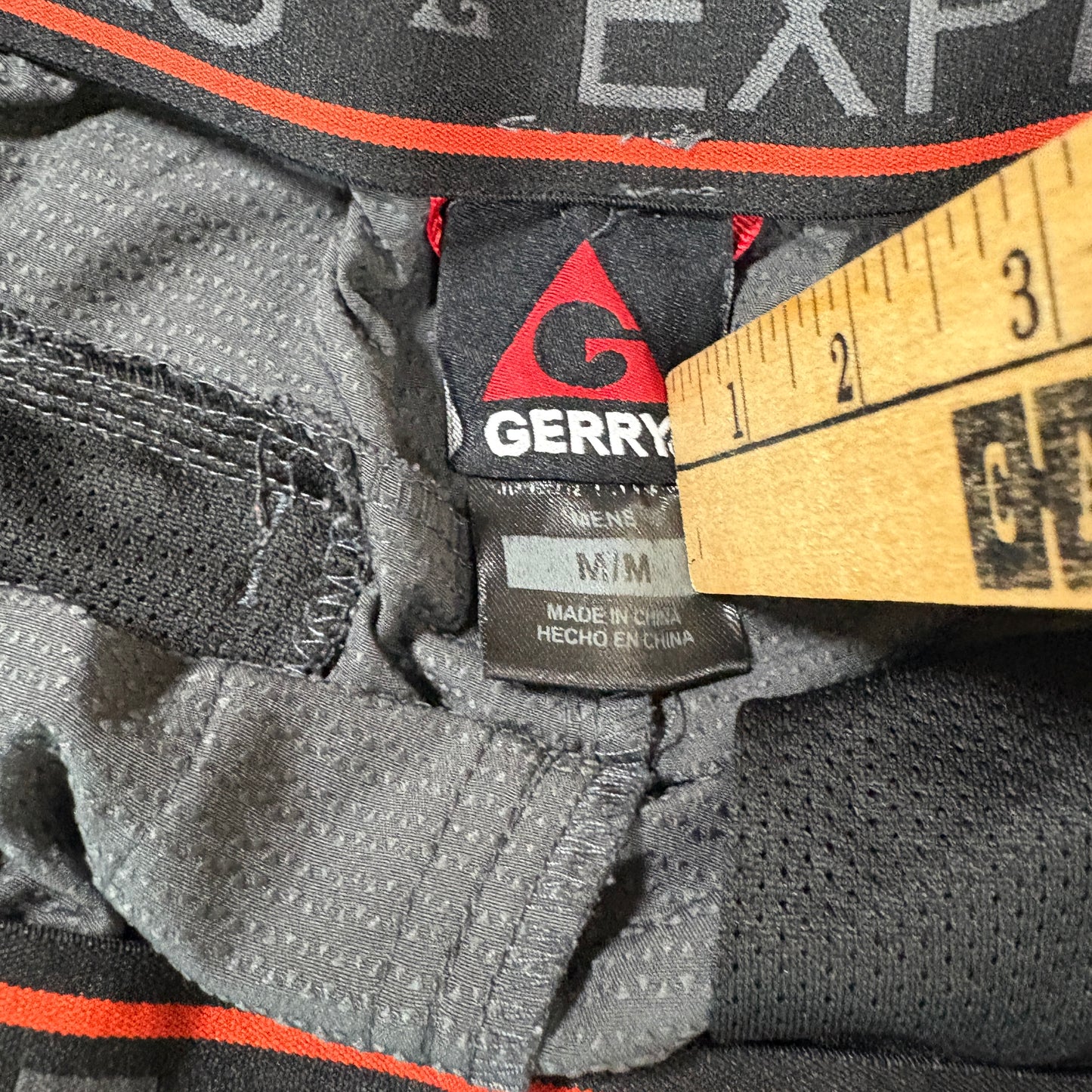 Gerry Shorts Mens Medium Gray Outdoor Hiking Trail Activewear Elastic Waist