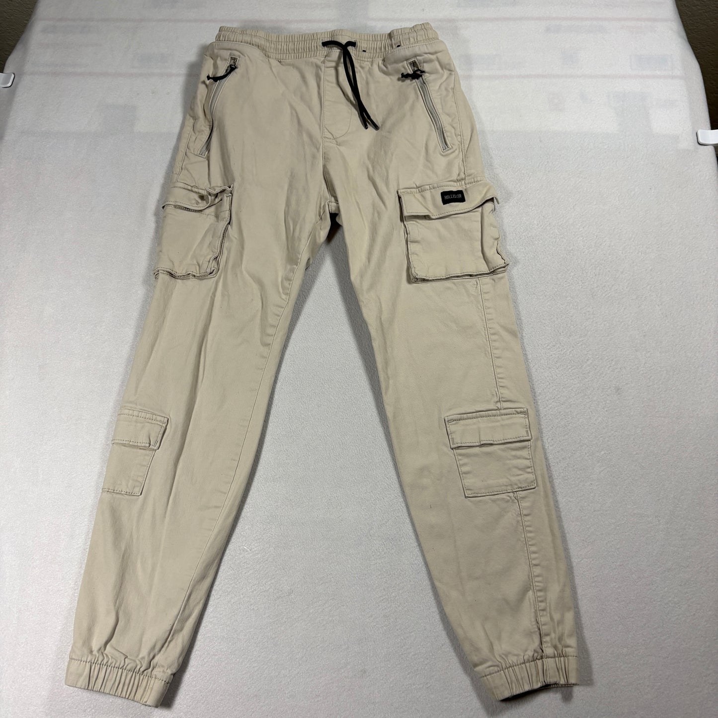 Hollister Cargo Joggers Womens XS Beige 26x26 Advanced Stretch Utility Pants