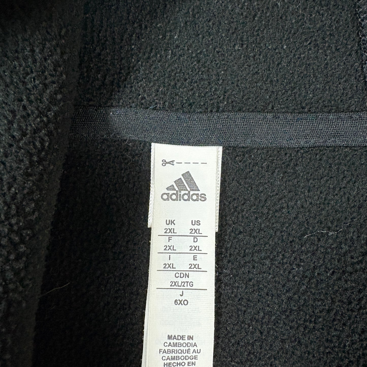 Adidas Hoodie Mens 2XL Black Gray ClimaWarm Full Zip Athletic Training Jacket