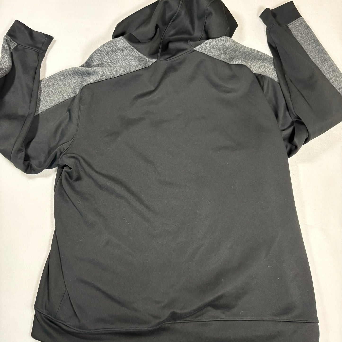 Adidas Hoodie Mens 2XL Black Gray ClimaWarm Full Zip Athletic Training Jacket