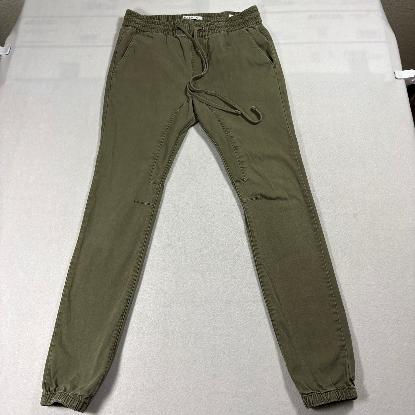 PacSun Jogger Pants Mens 28x29 Small Olive Green Stretch Casual Streetwear