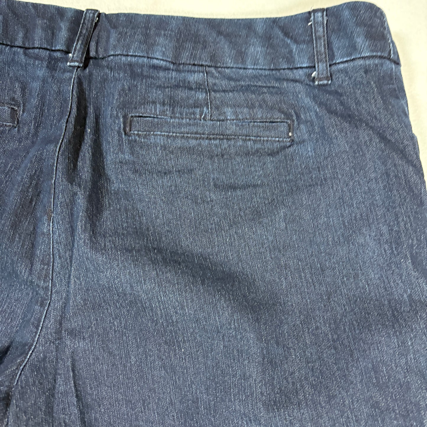 St Johns Bay Capri Jeans Womens 14P Dark Wash Stretch Denim Cropped Pants