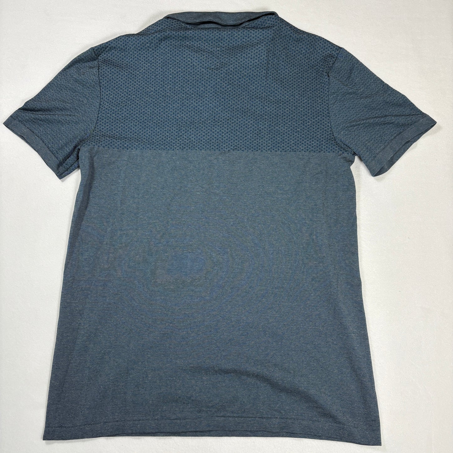 Marc Anthony Polo Shirt Mens L Blue Slim Fit Short Sleeve Casual Knit Golf Top
