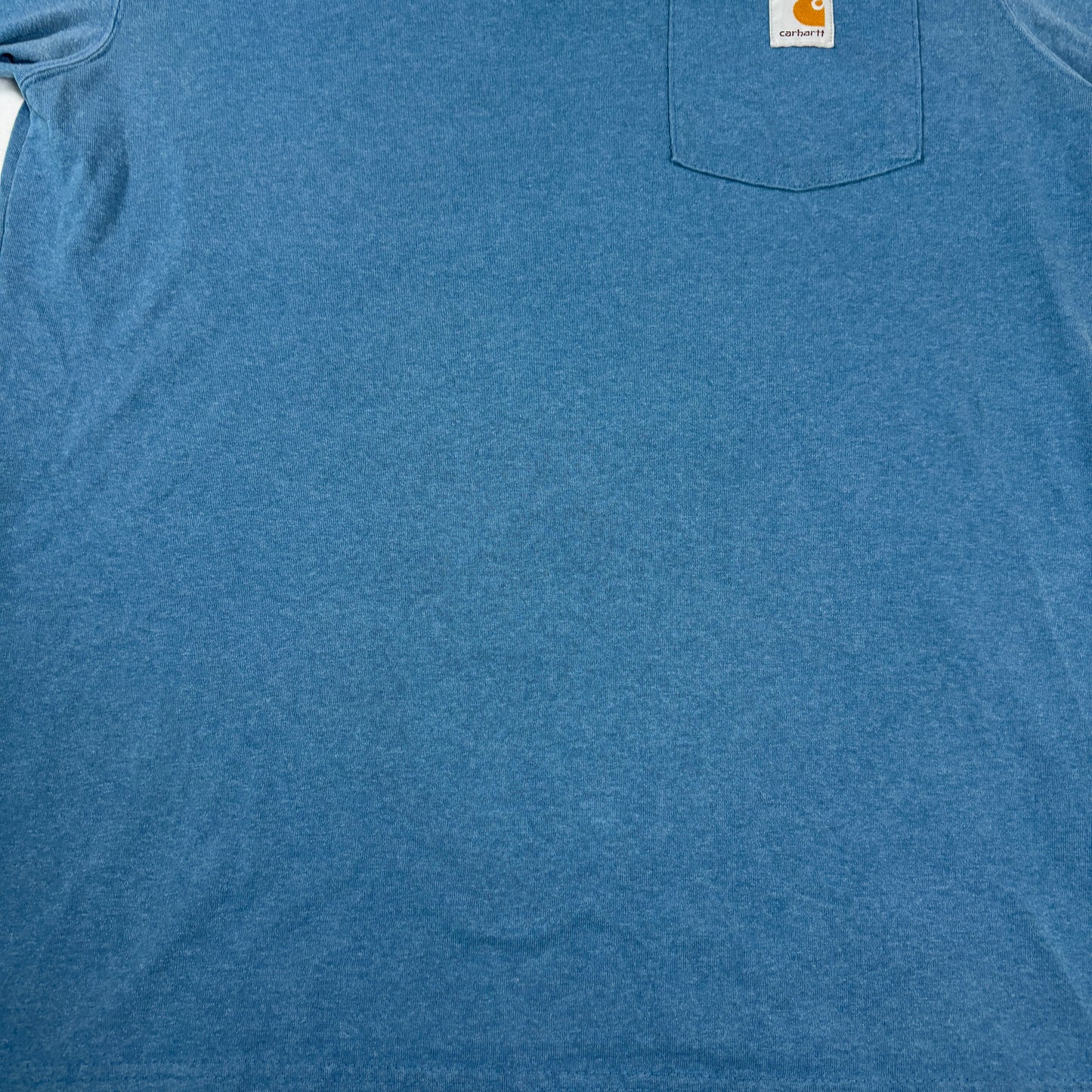 Carhartt Pocket T-Shirt Mens M Blue Workwear Original Fit Heavyweight Tee