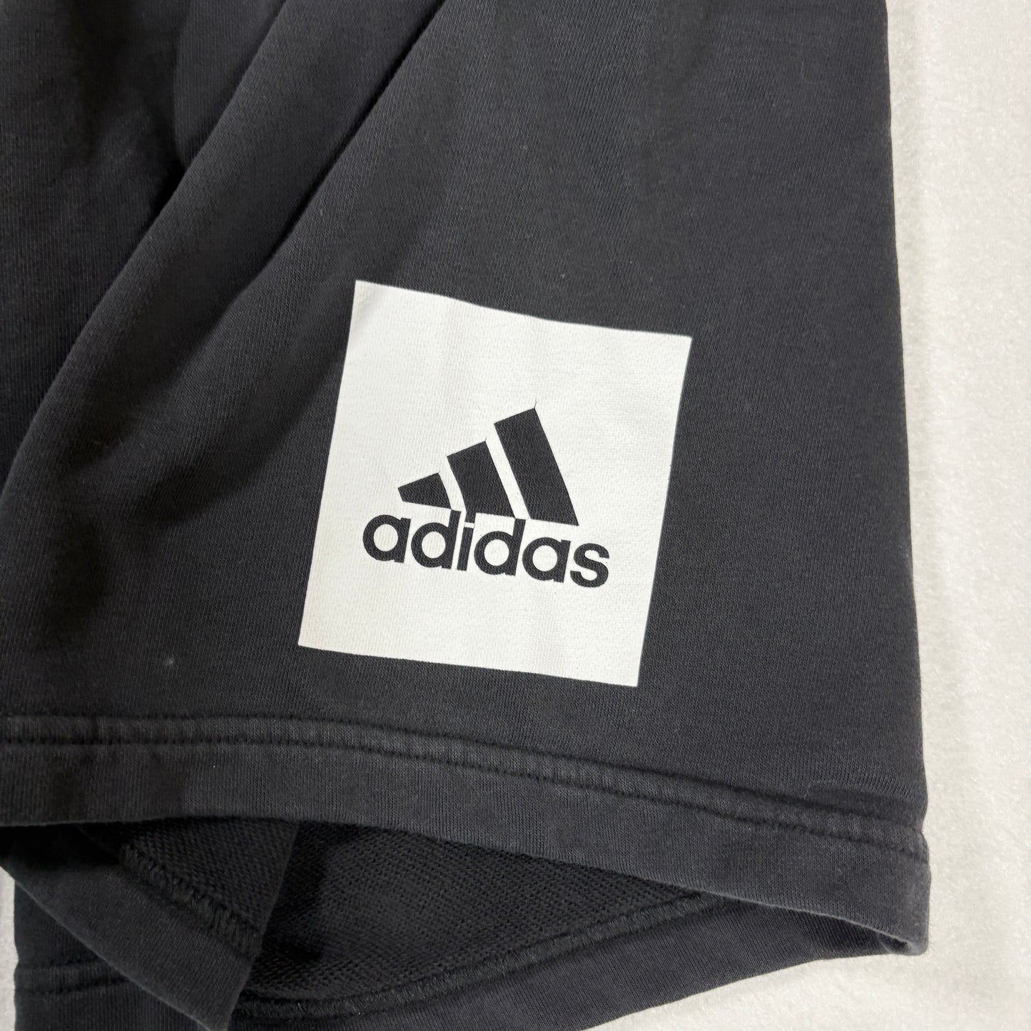 Adidas Shorts Mens XL Black Athletic Gym Training Logo Lounge Activewear
