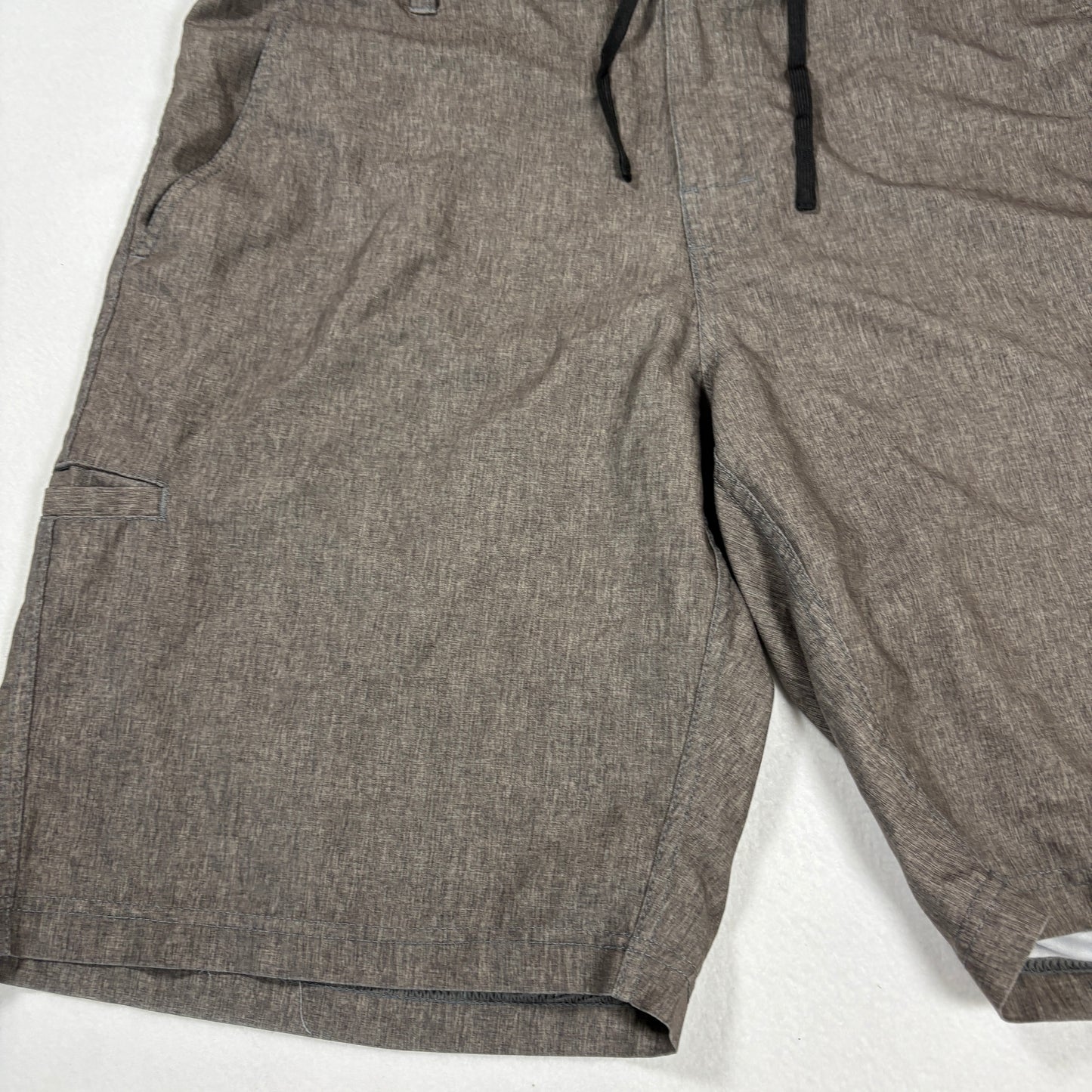 Hybrid Board Shorts Mens Size 38 Brown Swim Surf Casual Quick Dry Activewear