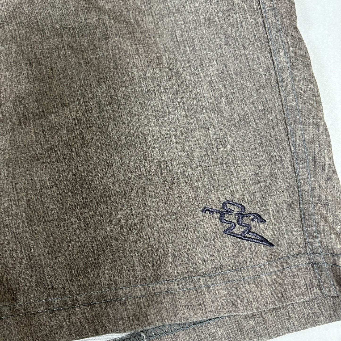 Hybrid Board Shorts Mens Size 38 Brown Swim Surf Casual Quick Dry Activewear