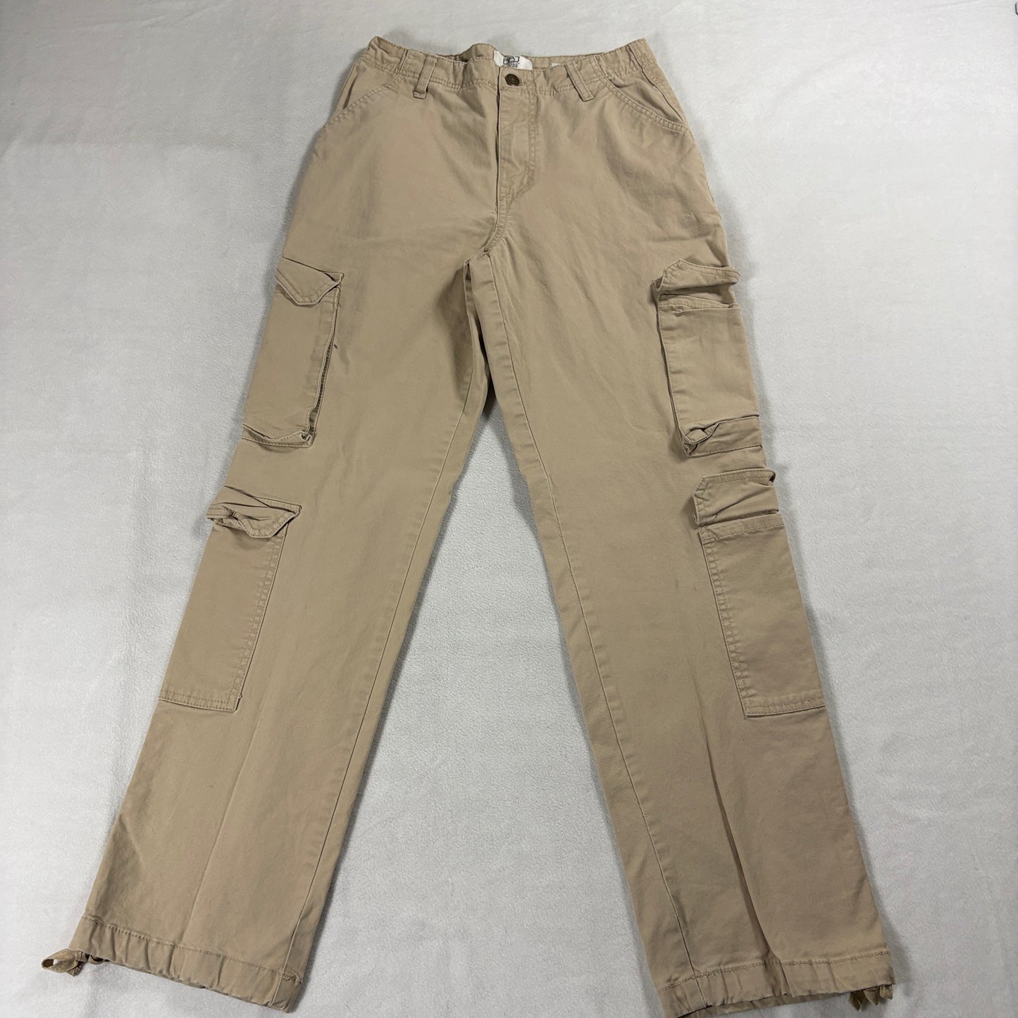 Cargo Wide Straight Pants BBJ Los Angeles Tag 25 Fits Like 26X29 Khaki Utility