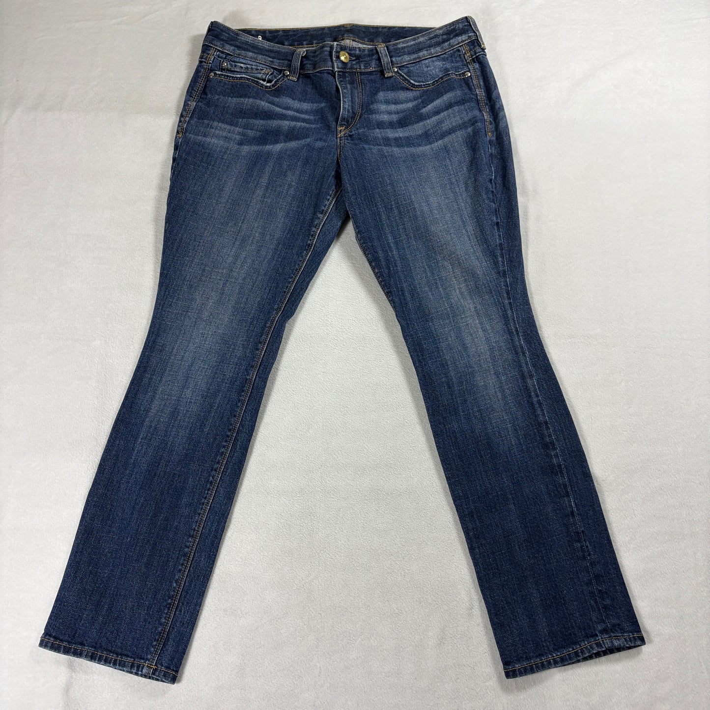 Bootcut Stretch Denim Jeans Women Express Tag 10S Fits Like X Blue Mid Rise