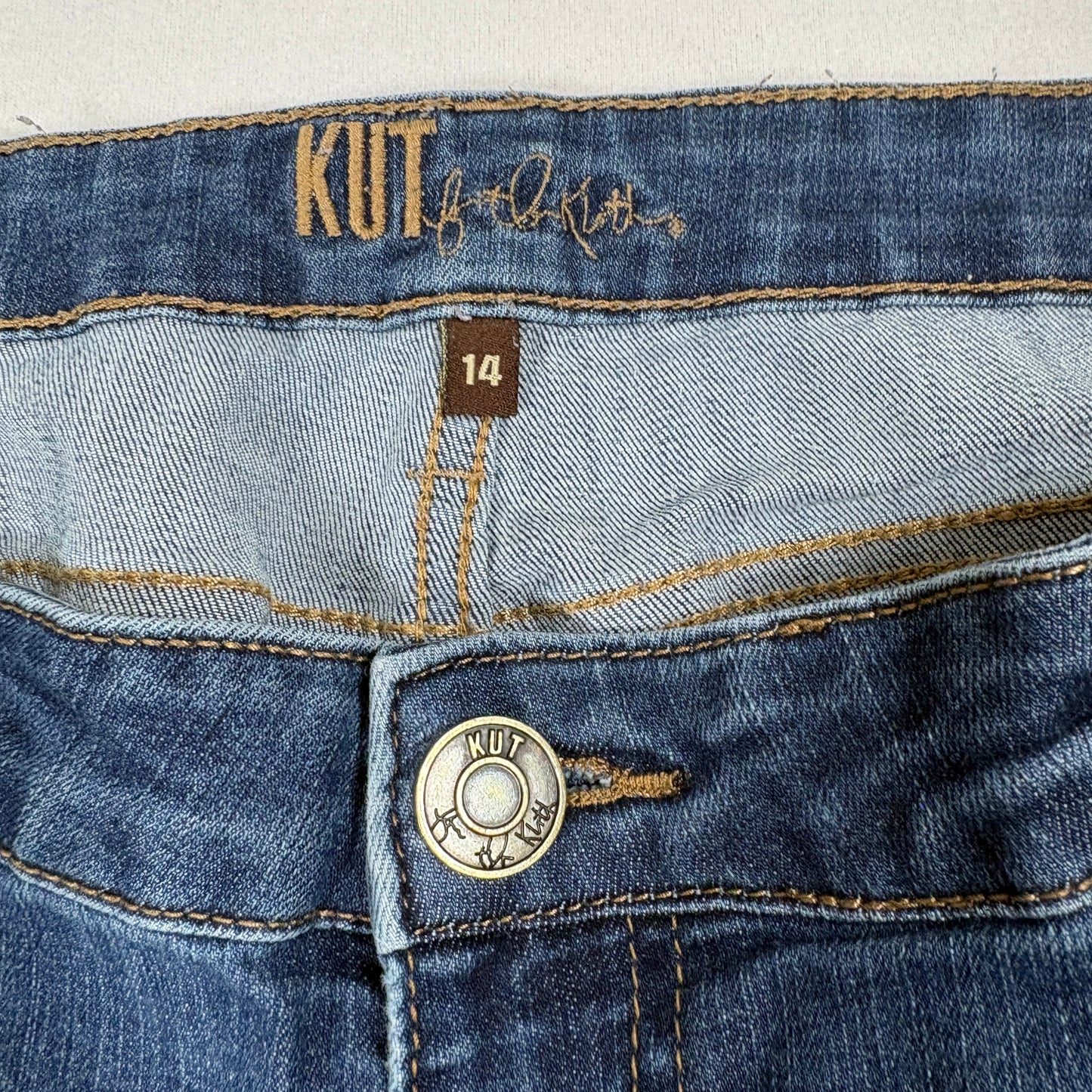 Kut From The Kloth Womens Jeans Size 14 Blue Denim