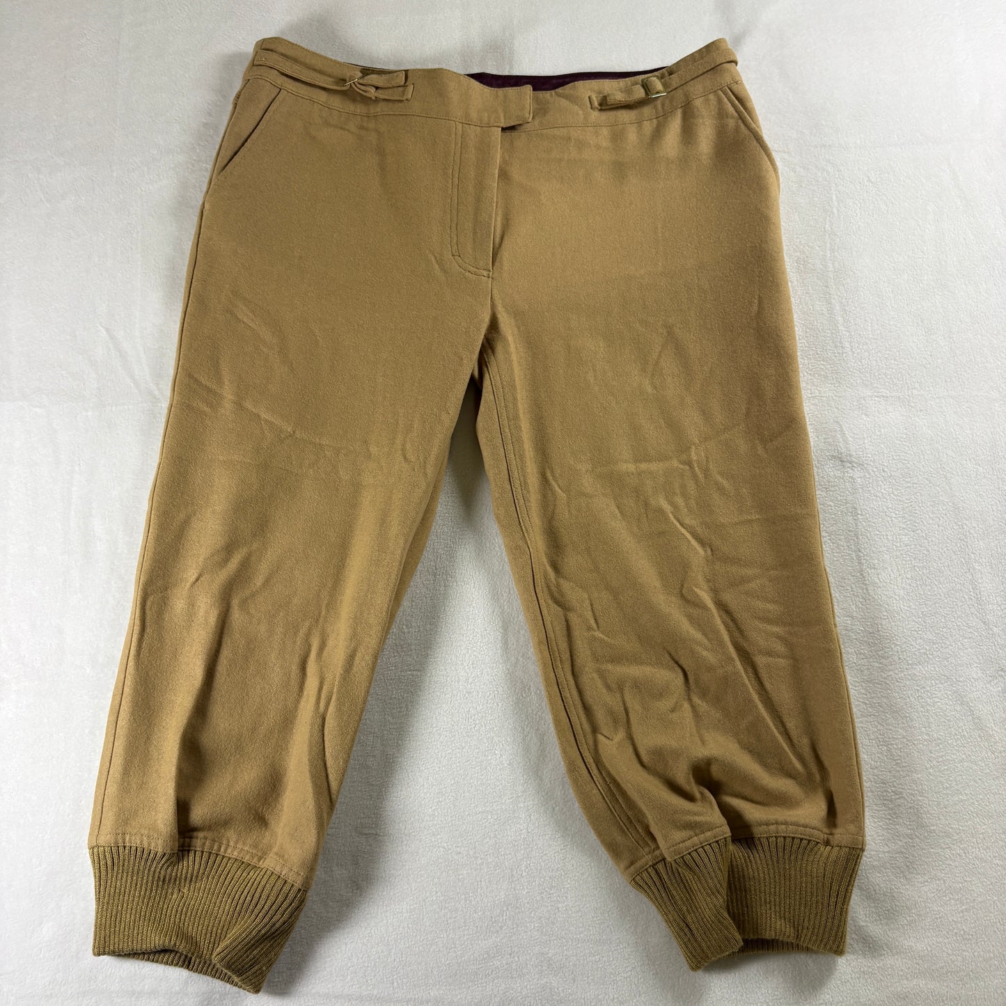 Rosasen Pants Womens 8 Tan Jogger Ankle Golf Athleisure Casual Stretch Fit