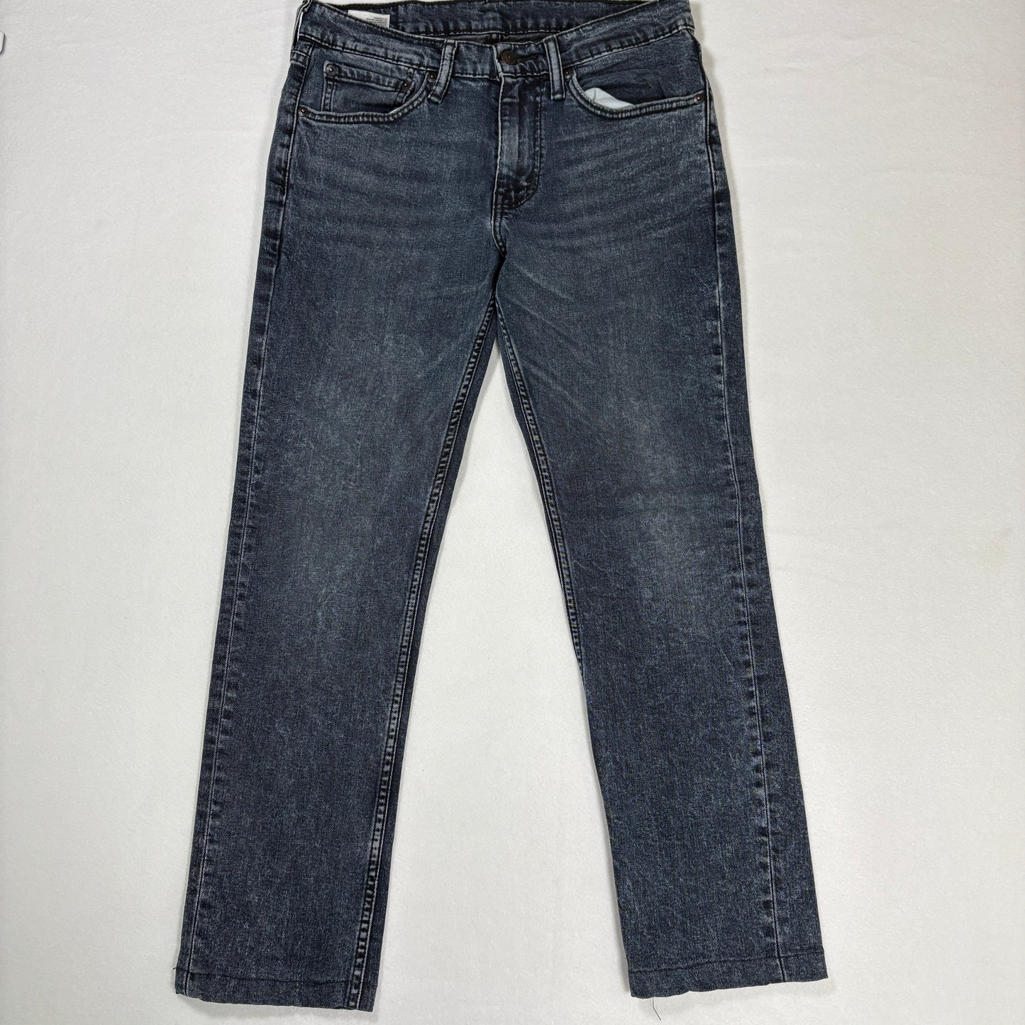 Levi Jeans Men’s 31x30 Slim Fit Gray Wash Stretch Denim Straight Leg Casual