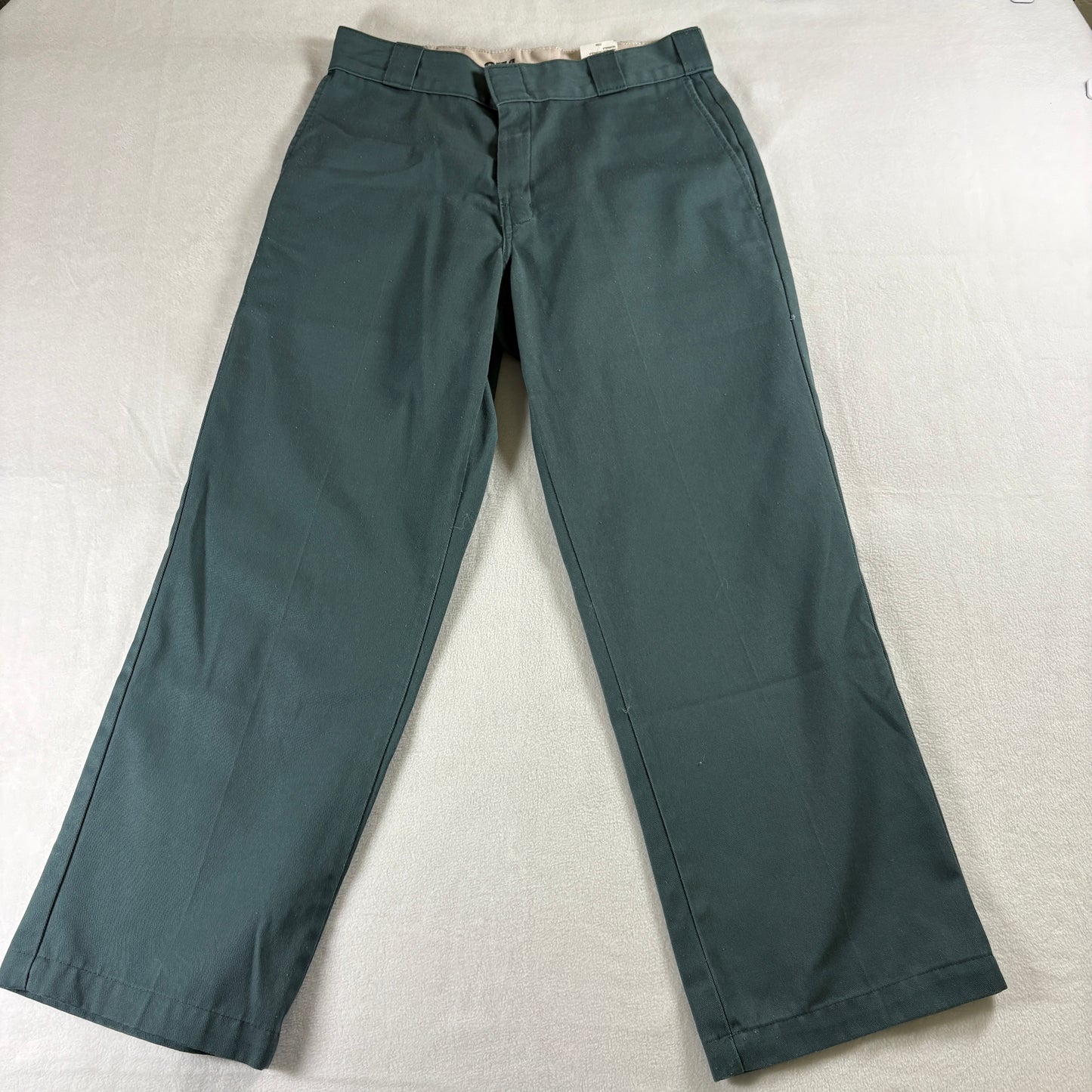 Dickies 874 Pants Mens 31X30 Green Original Fit Straight Leg Workwear Classic