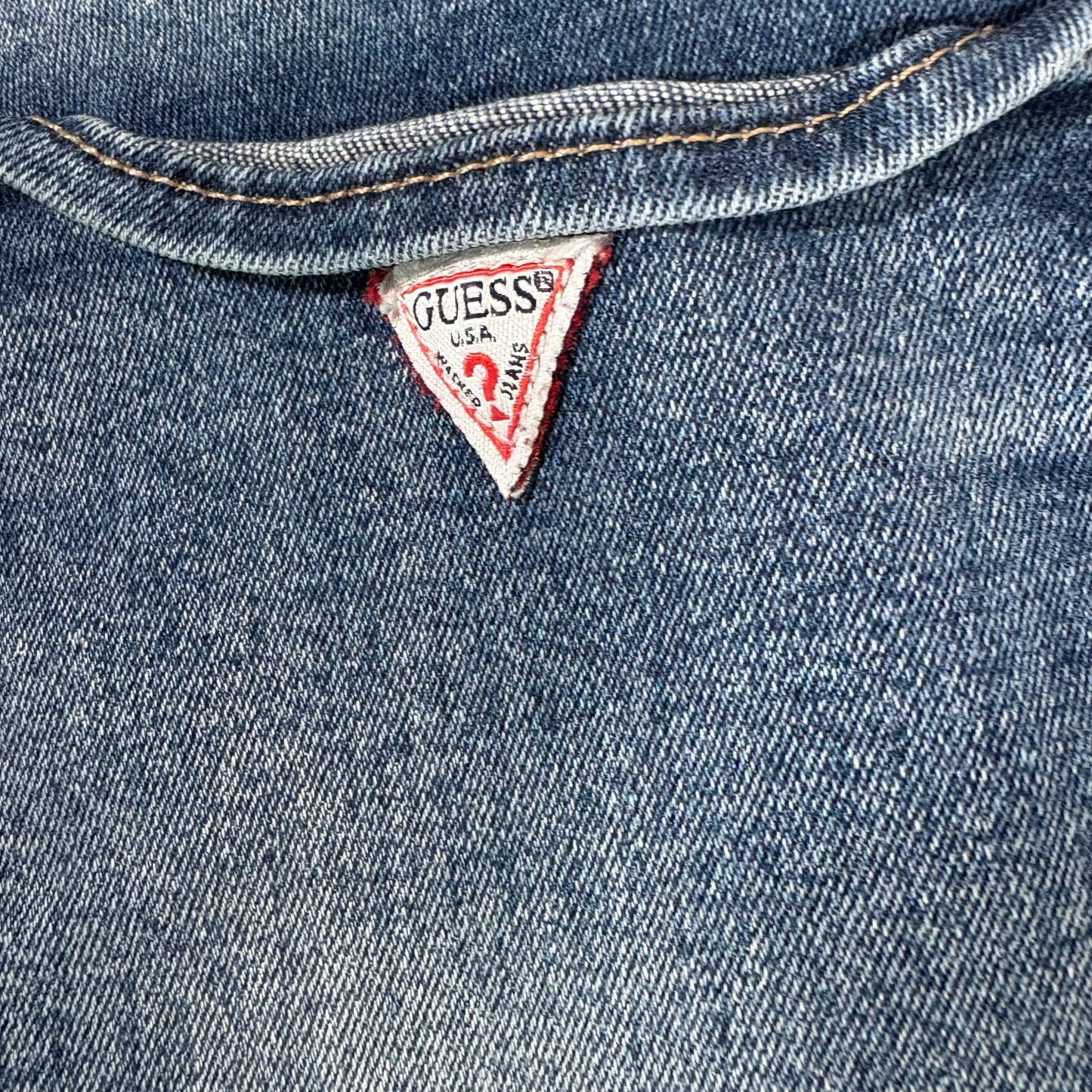 Guess Jeans Women’s Distressed Skinny Medium Rise Stretch Blue Denim Size 31