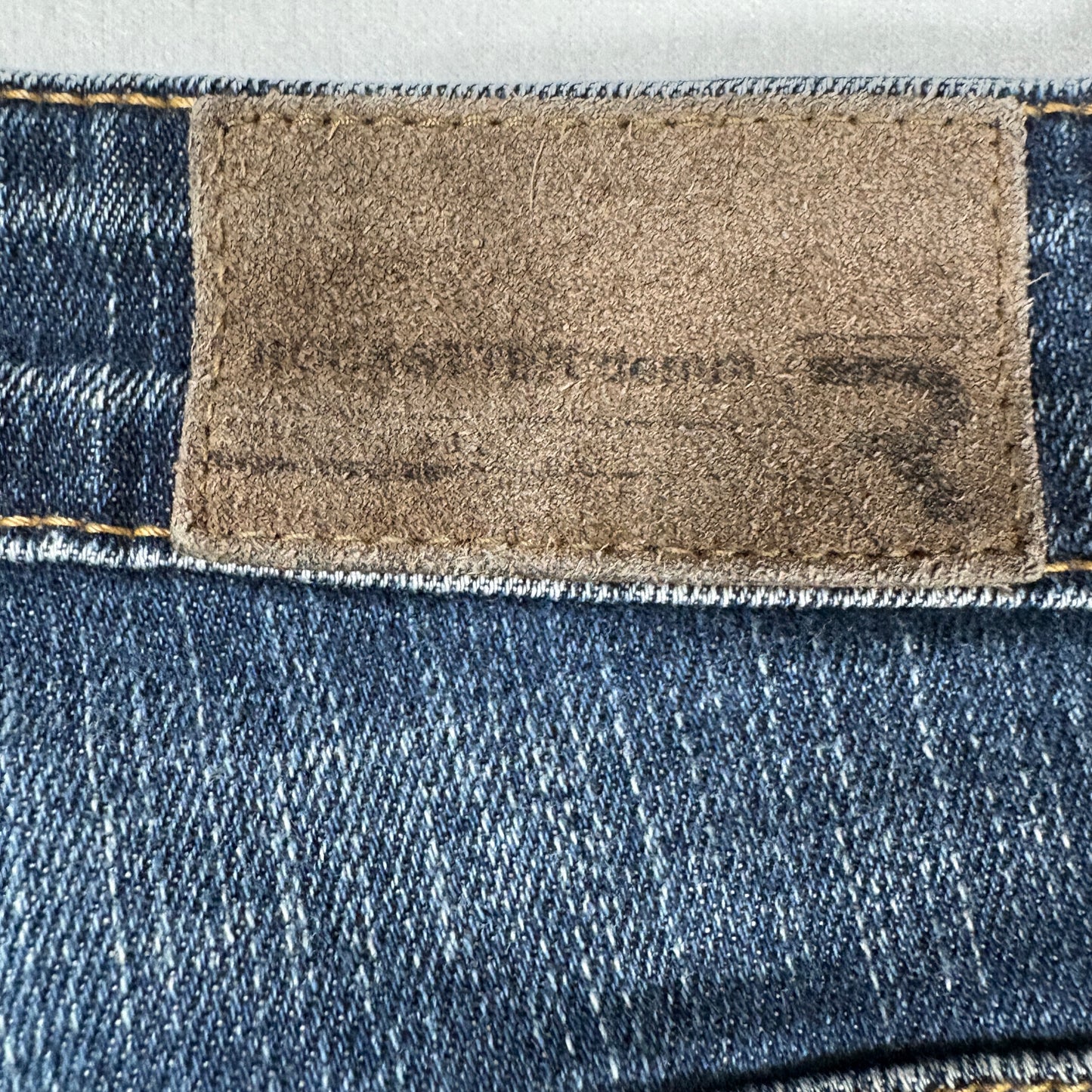 Rockstter Jeans Men’s 42 Blue Distressed Straight Leg Denim Casual Faded