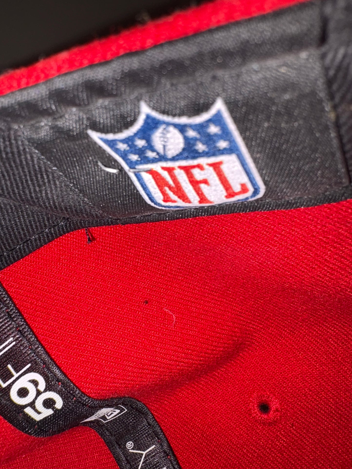 San Francisco 49ers New Era 59FIFTY Fitted Hat 7 3/8 Red NFL Cap Gray Brim Vintage