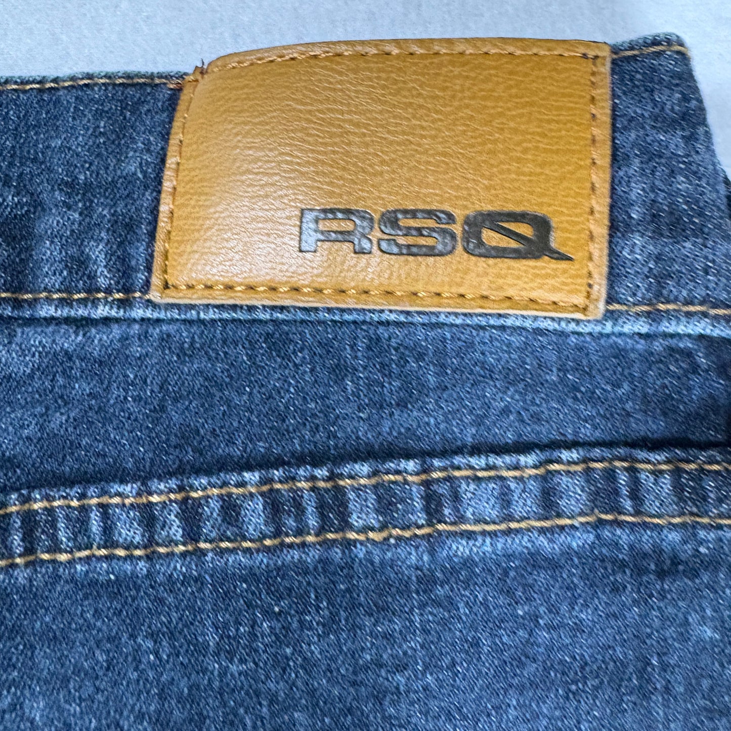 RSQ Womens Jeans Size 16 Super Skinny Dark Wash Stretch Denim Y2K Vintage Look