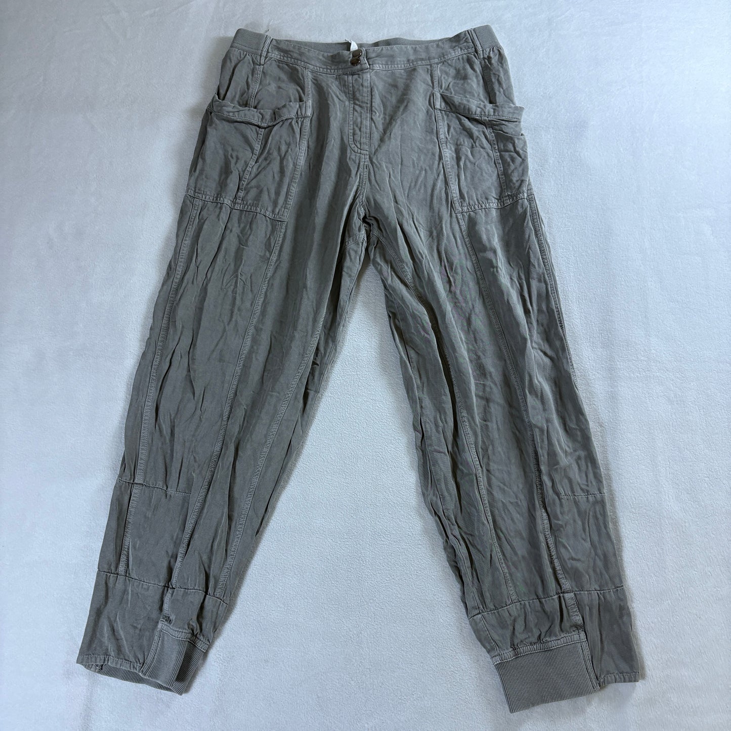 Cargo Jogger Pants Utility Streetwear Gray PacSun Tag M Fits Like 30X24 Elastic