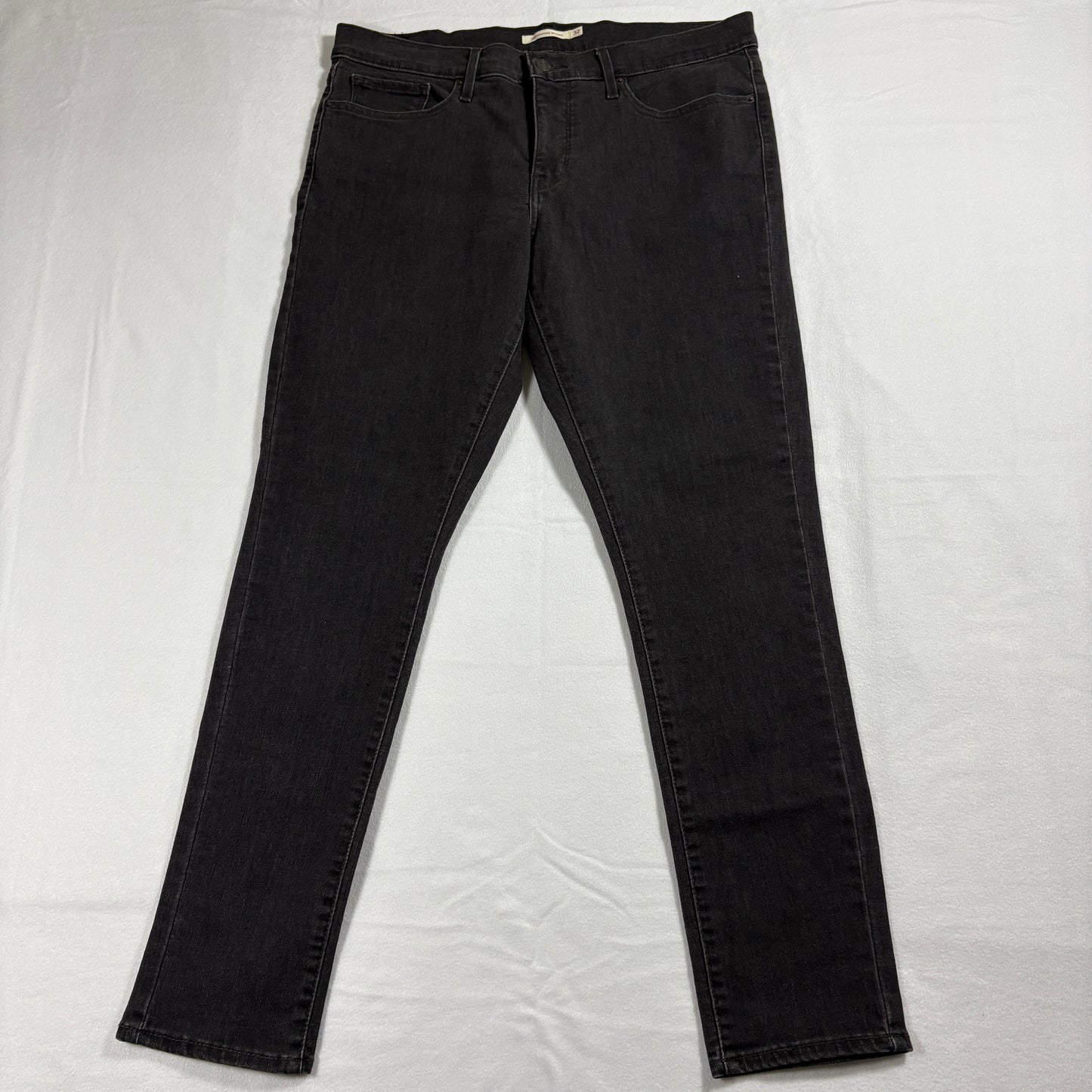Levi’s 311 Shaping Skinny Jeans Womens 32x30 Black Stretch Mid Rise Y2K Denim