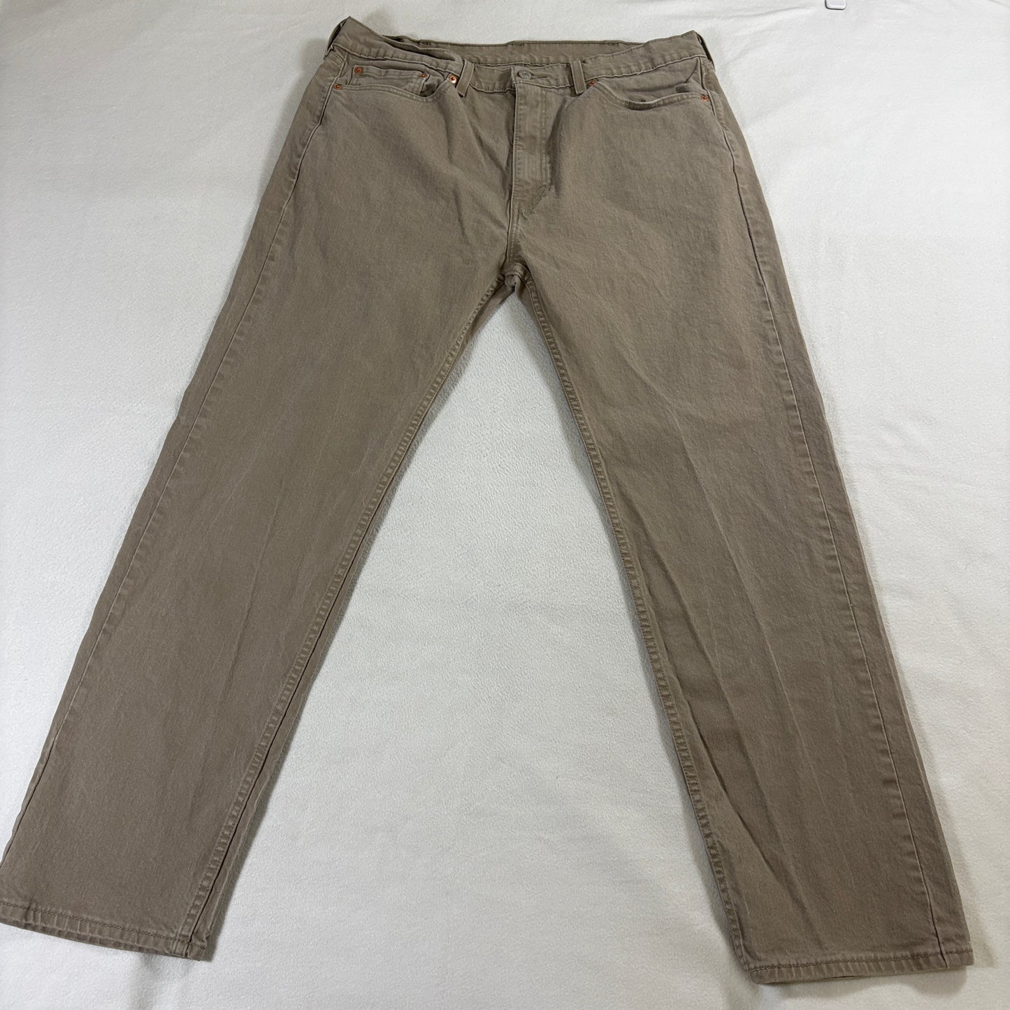 Straight Leg Jeans Levis 505 W38 L32 Fits Like 36X30 Khaki Beige Classic