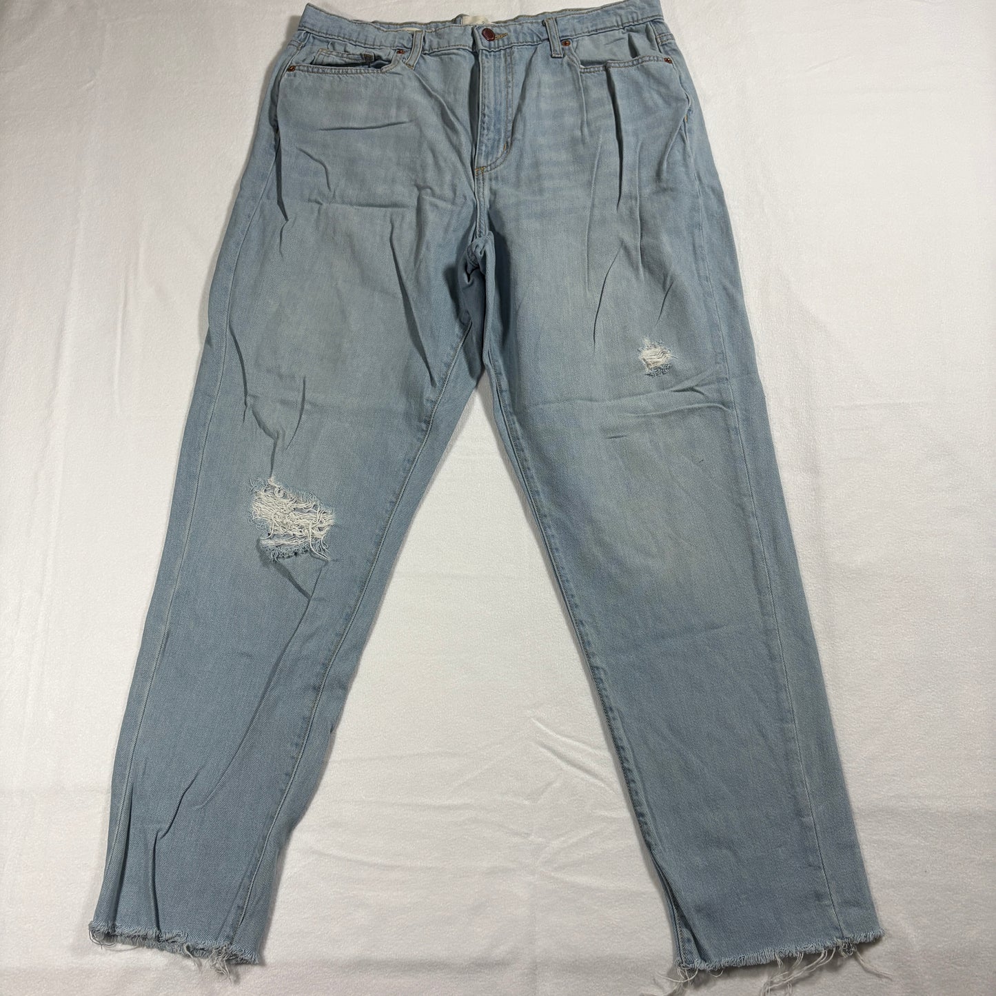 Universal Thread Boyfriend Jeans Womens 8/29R Light Wash Distressed Y2K Grunge