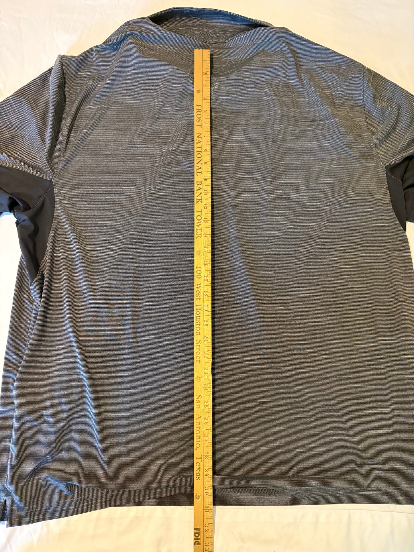 Under Armour HeatGear Polo Shirt 5XL Loose Fit Gray Striped Golf Athletic