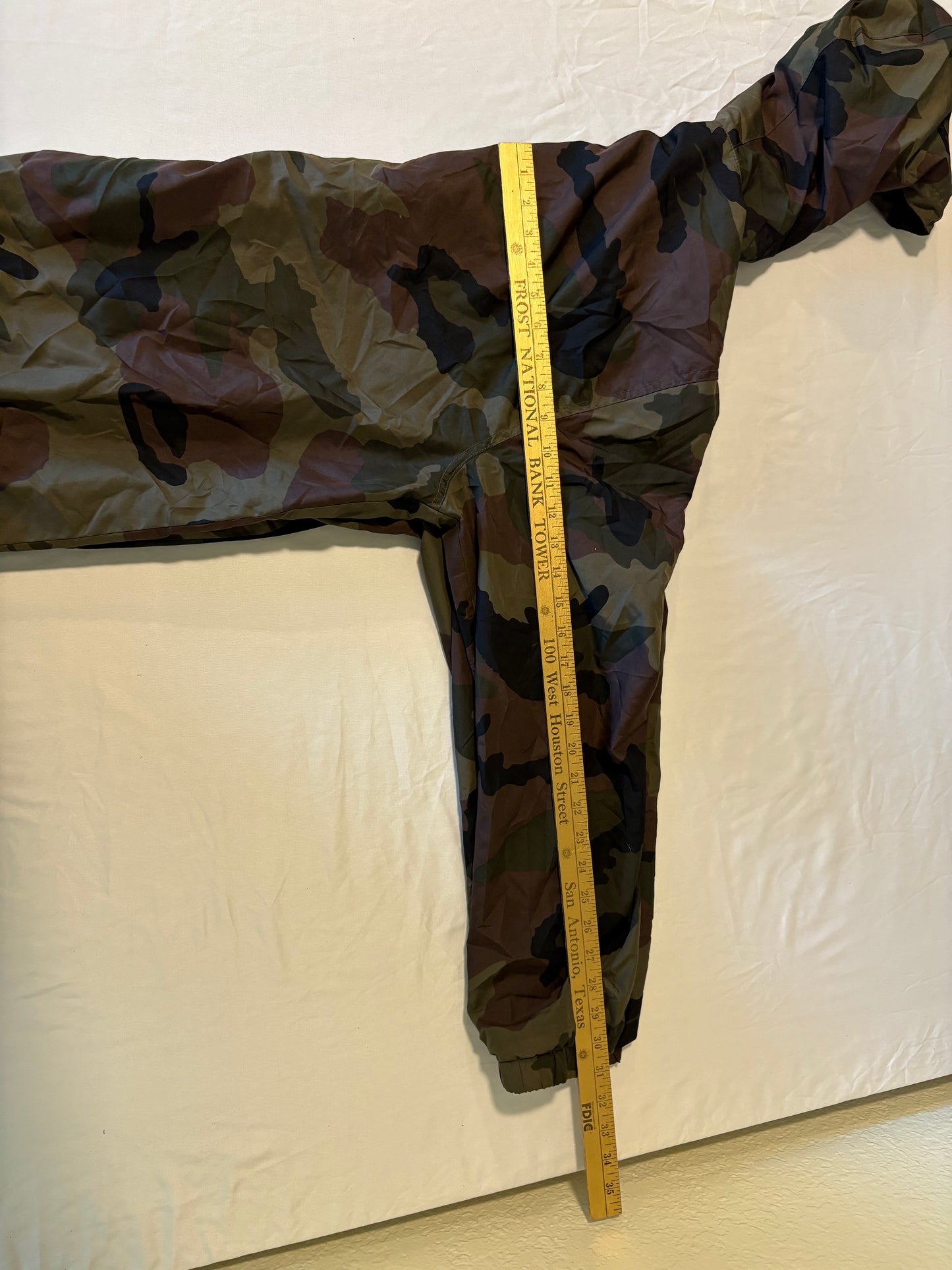 Zine Men’s XL Camo Windbreaker Jacket Hooded Zip Up Lightweight Lined