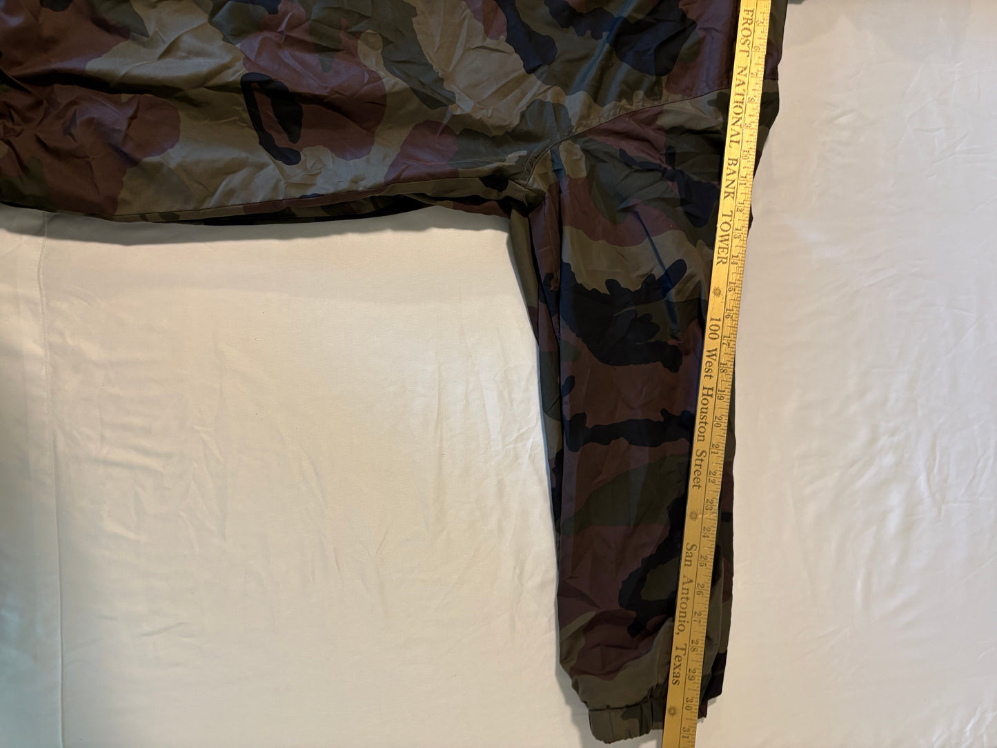 Zine Men’s XL Camo Windbreaker Jacket Hooded Zip Up Lightweight Lined