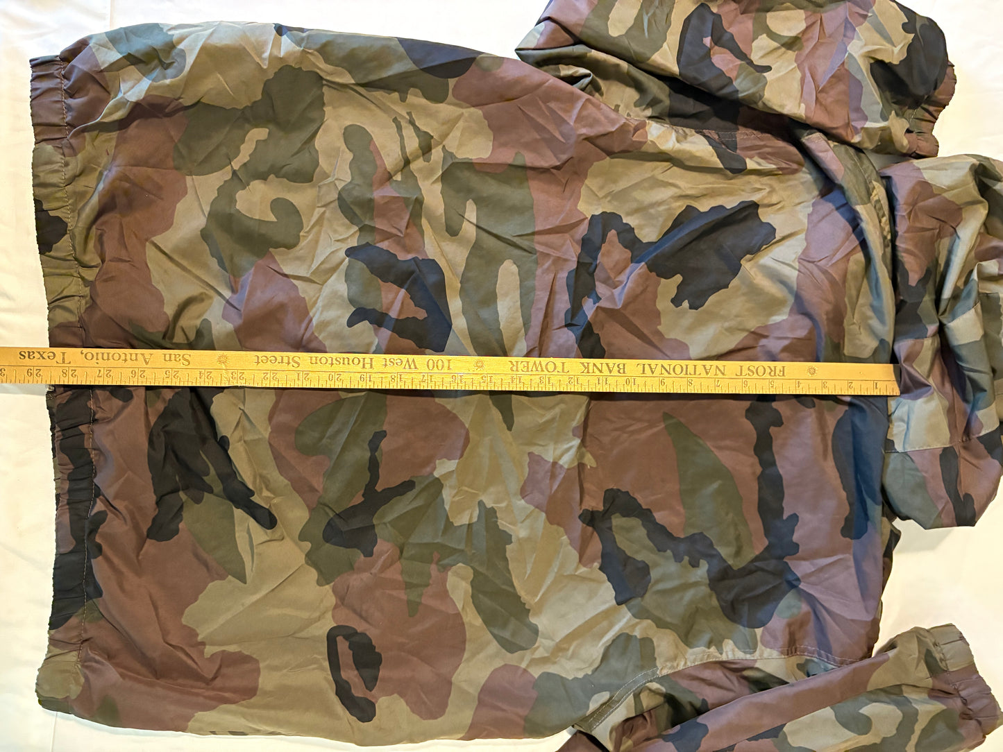 Zine Men’s XL Camo Windbreaker Jacket Hooded Zip Up Lightweight Lined