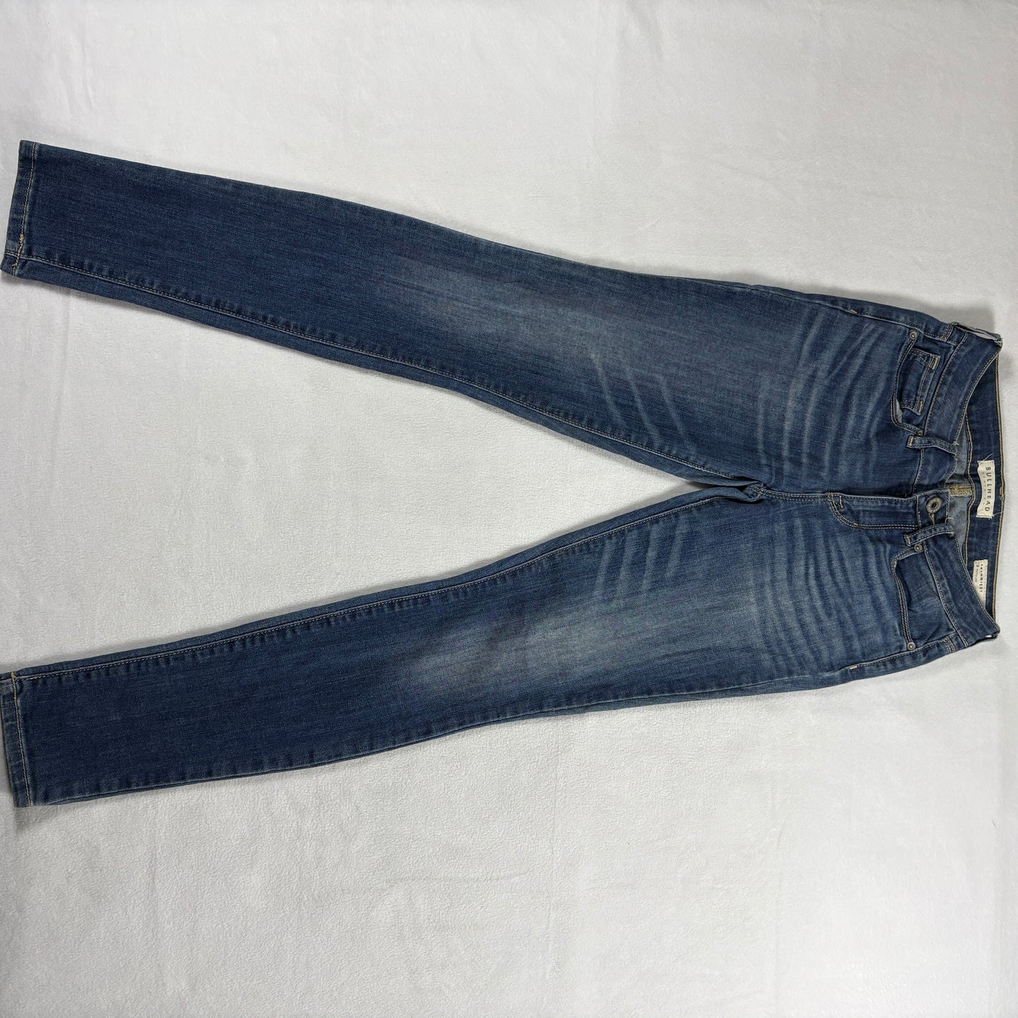 Bullhead Womens Skinny Fit Blue Denim Jeans Stretch Y2K Retro Streetwear Trendy!