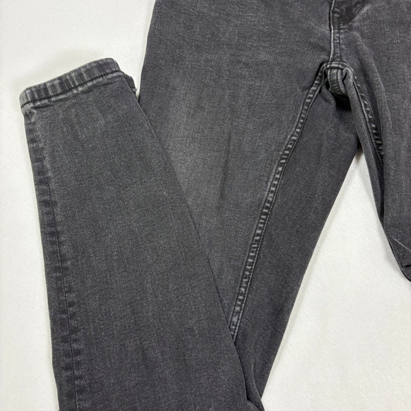 DKNY mens black denim jeans size 32x30 skinny fit Y2K vintage grunge stretch