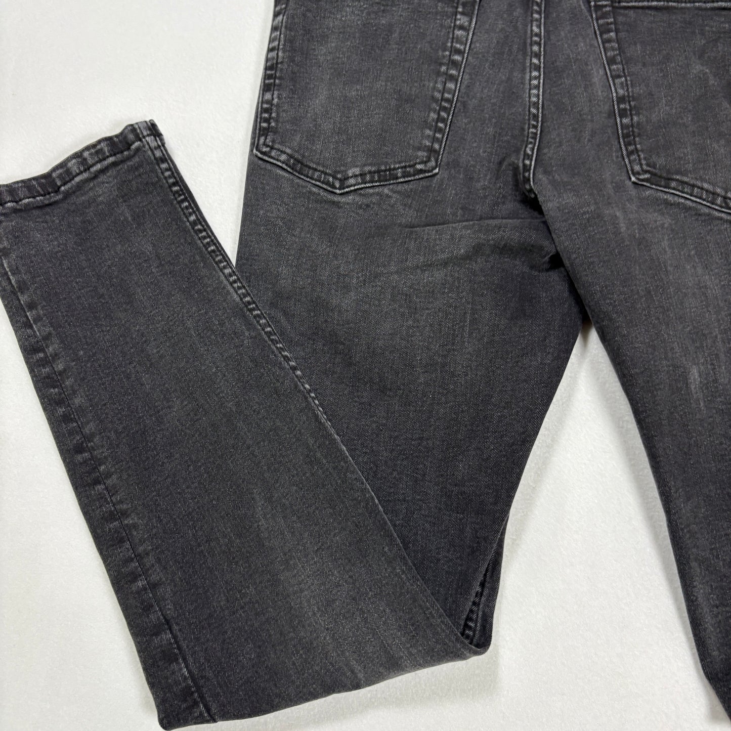 DKNY mens black denim jeans size 32x30 skinny fit Y2K vintage grunge stretch