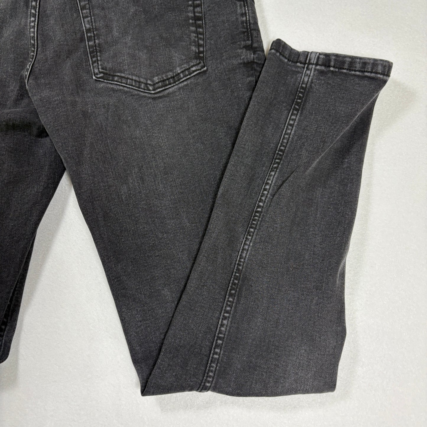 DKNY mens black denim jeans size 32x30 skinny fit Y2K vintage grunge stretch
