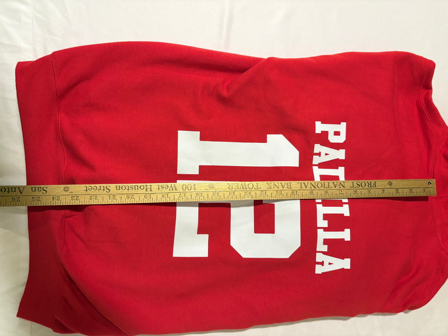 Custom Red Hoodie Reds PADILLA 12 Men’s Large Team Sports Fan Sweatshirt