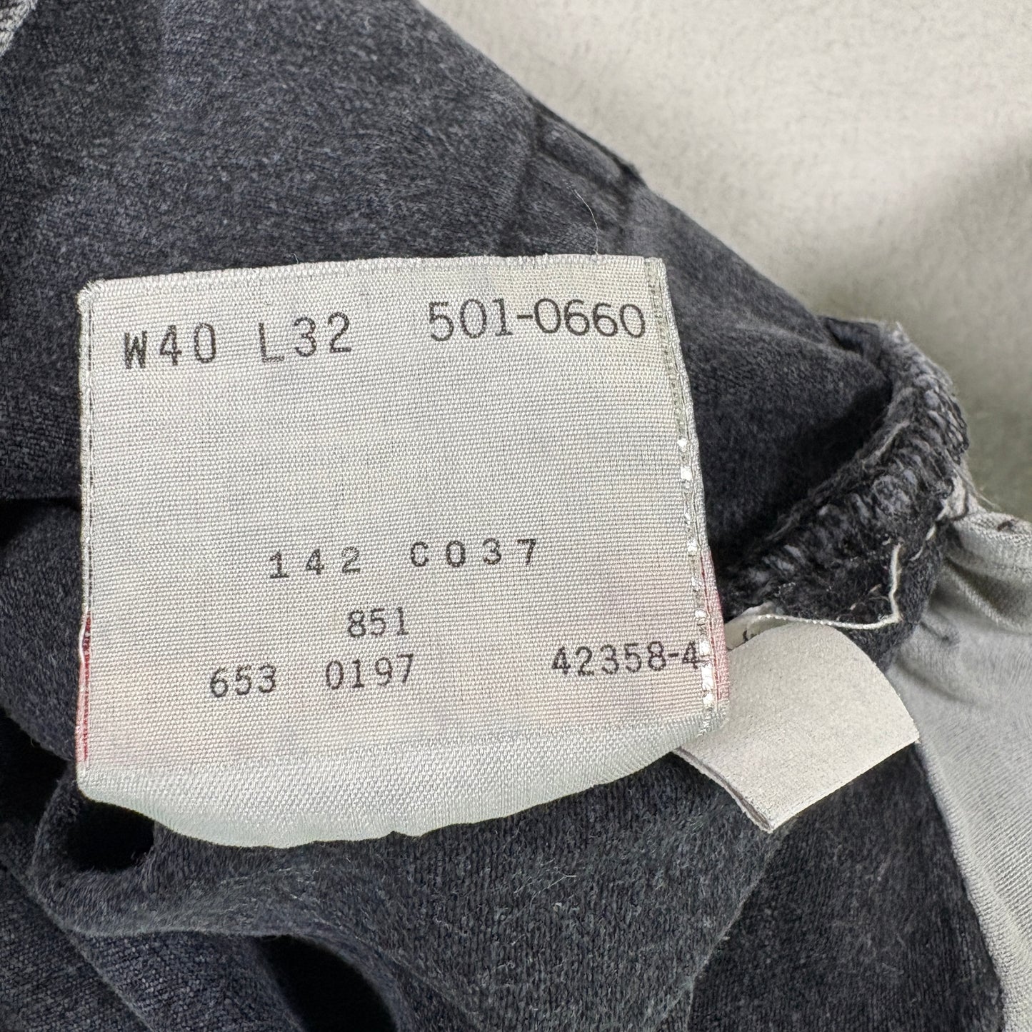 Levis 501 Mens Jeans 40x32 Black Denim Button Fly USA Made Vintage 90s Y2K Grunge