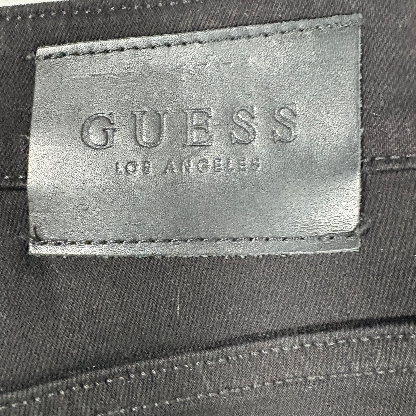 Guess mens black denim jeans size 30 slim fit stretch Y2K vintage grunge Mexico