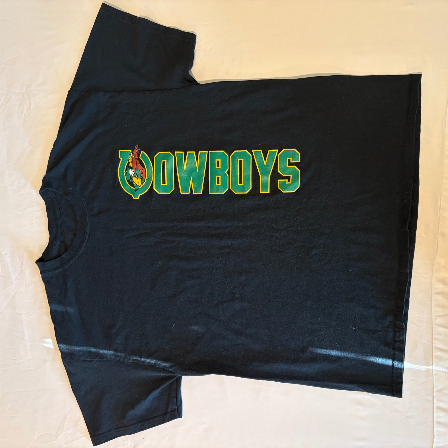 Canyon Cowboys High School Team Shirt Black Graphic Tee Adult L Vintage Fit