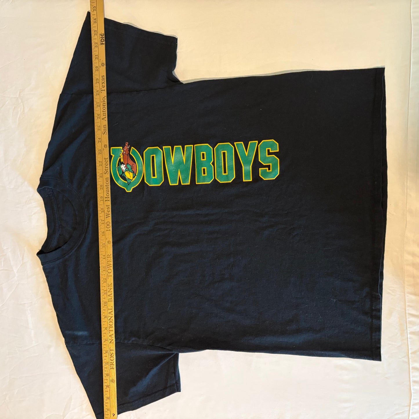 Canyon Cowboys High School Team Shirt Black Graphic Tee Adult L Vintage Fit