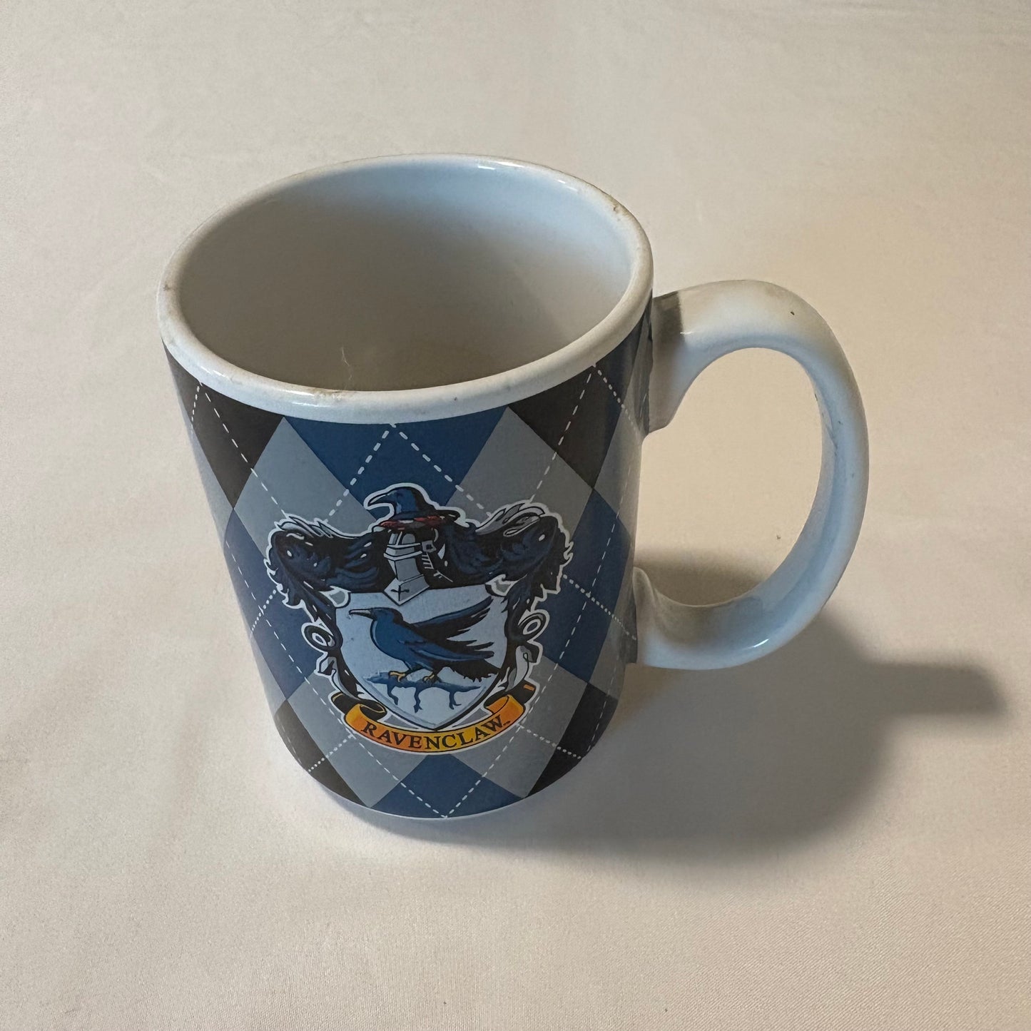 Harry Potter Ravenclaw Ceramic Mug by Spoontiques | Blue Argyle 12 oz Hogwarts Cup
