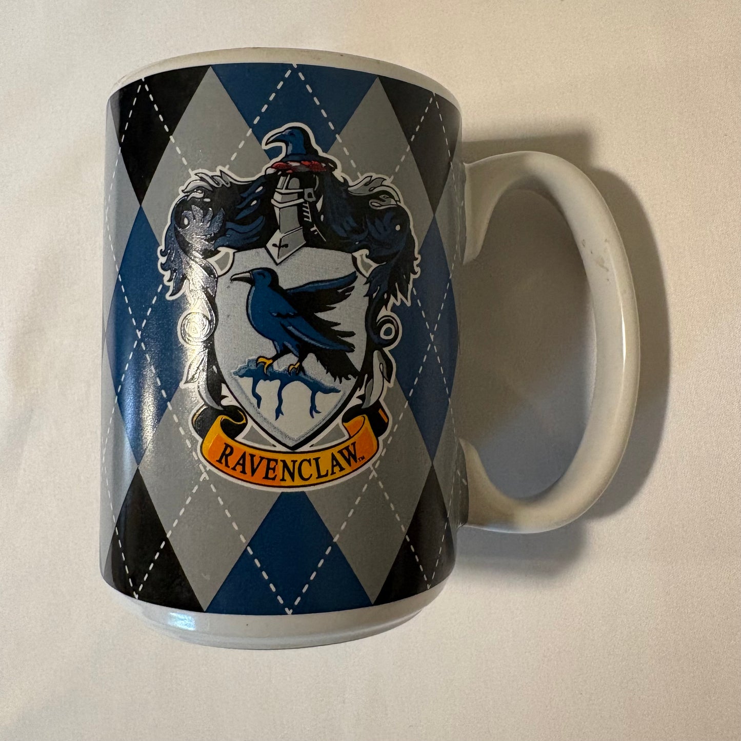 Harry Potter Ravenclaw Ceramic Mug by Spoontiques | Blue Argyle 12 oz Hogwarts Cup