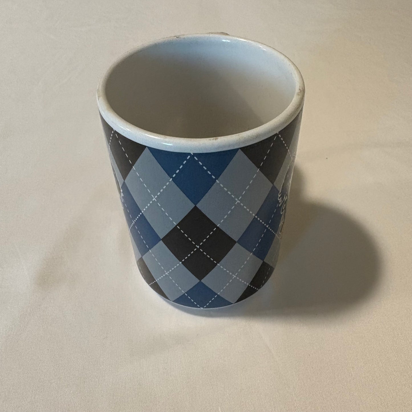 Harry Potter Ravenclaw Ceramic Mug by Spoontiques | Blue Argyle 12 oz Hogwarts Cup