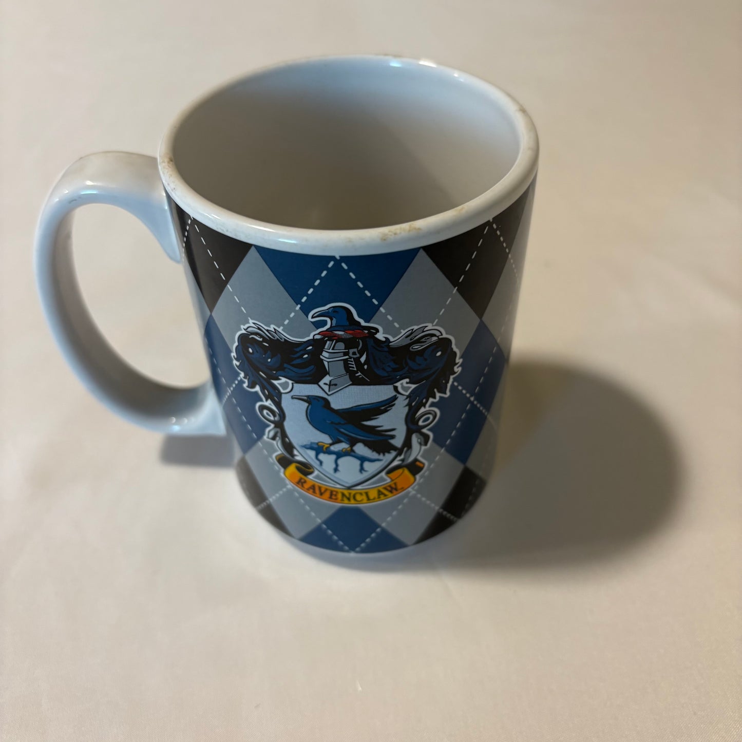 Harry Potter Ravenclaw Ceramic Mug by Spoontiques | Blue Argyle 12 oz Hogwarts Cup