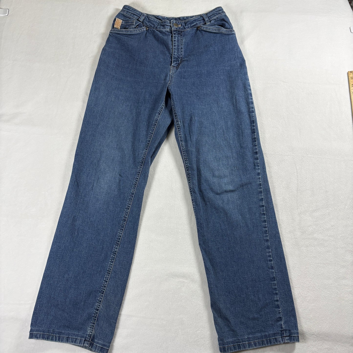J.Jill Out Of The Blue Womens Size 6 Straight Fit Medium Wash Vintage Jeans 90s Y2K Chic