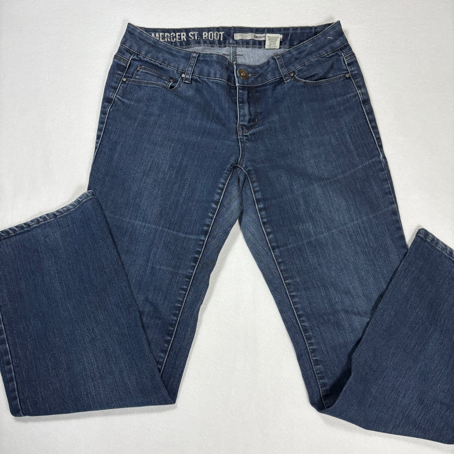 DKNY Womens Jeans Size 6 Mercer St Bootcut Dark Wash Denim Y2K Vintage 90s