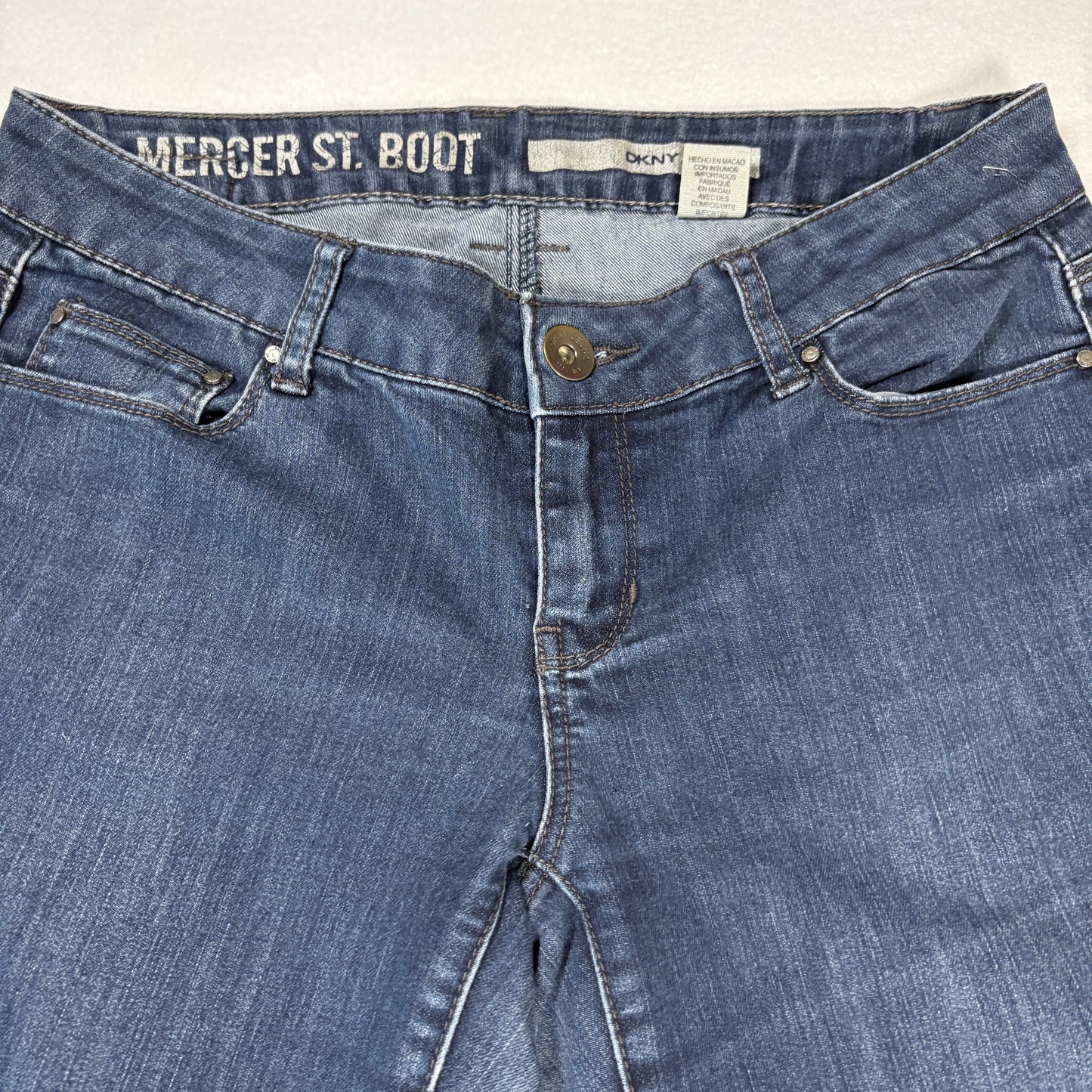 DKNY Womens Jeans Size 6 Mercer St Bootcut Dark Wash Denim Y2K Vintage 90s