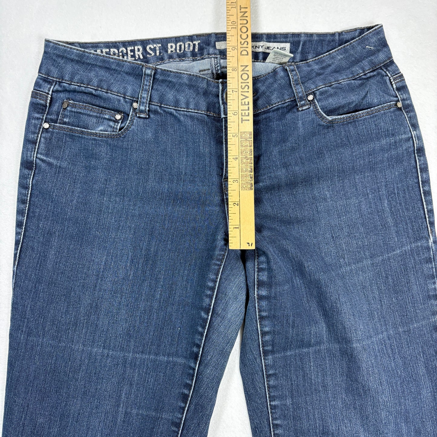 DKNY Womens Jeans Size 6 Mercer St Bootcut Dark Wash Denim Y2K Vintage 90s