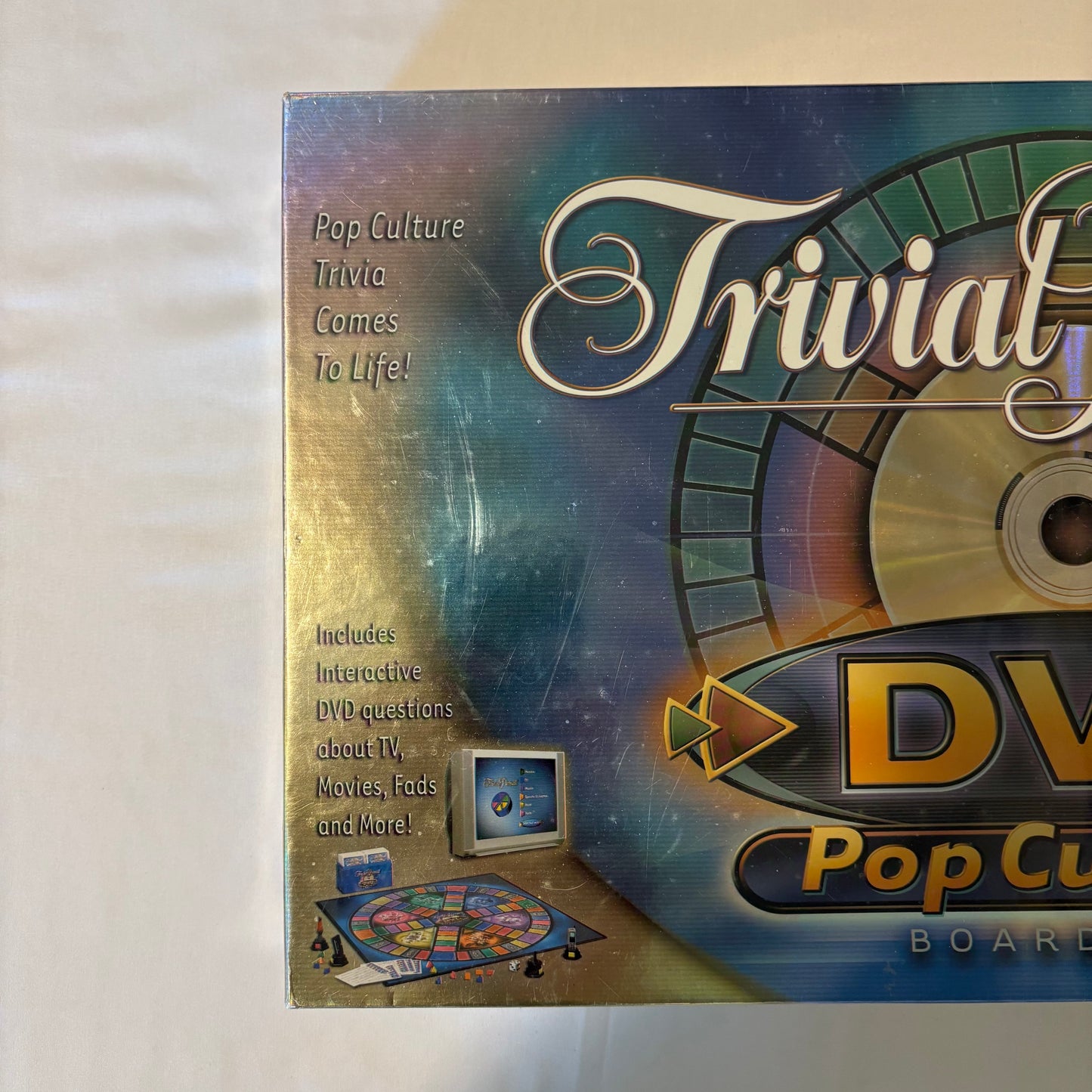 Trivial Pursuit DVD Pop Culture Board Game 2003 Parker Brothers Complete