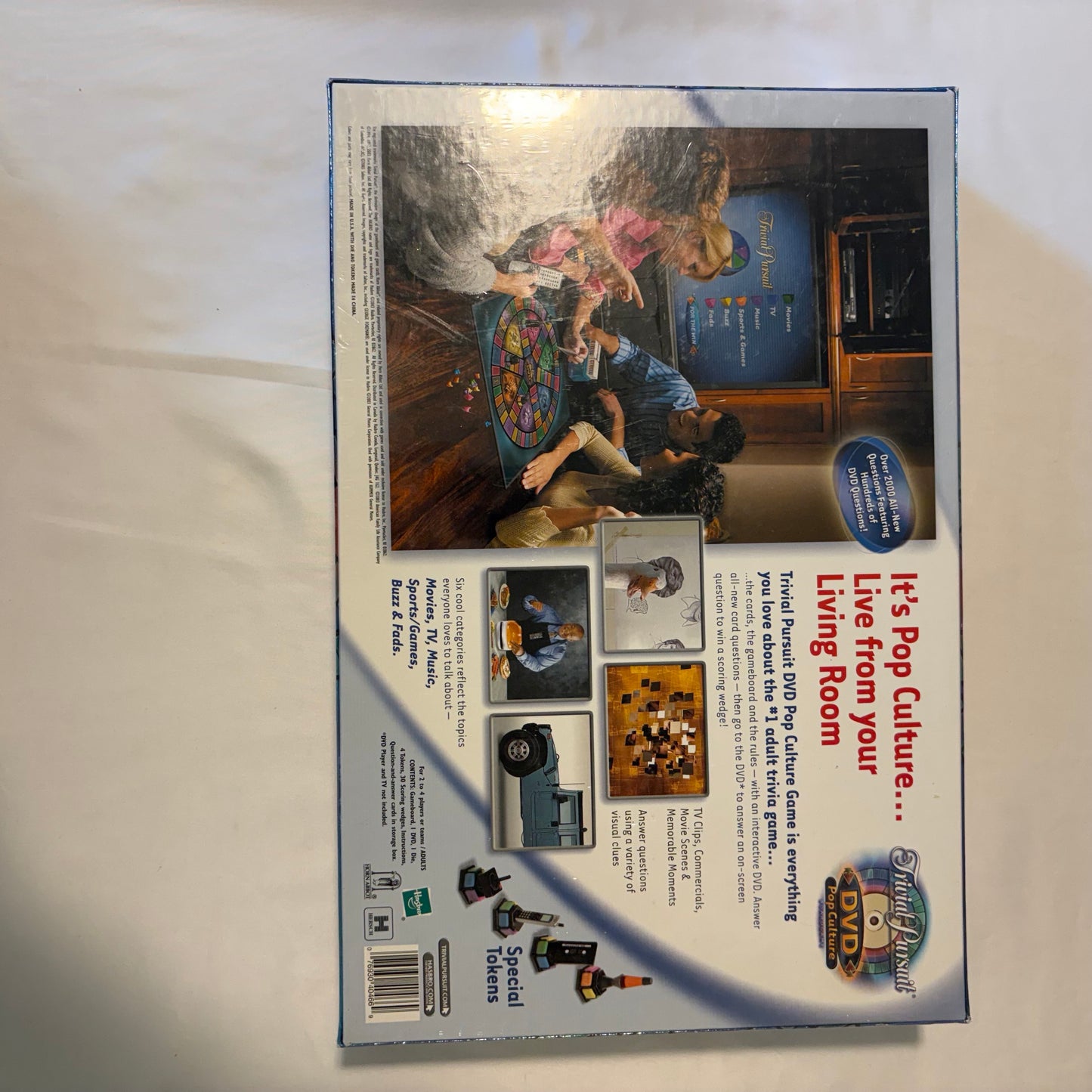 Trivial Pursuit DVD Pop Culture Board Game 2003 Parker Brothers Complete